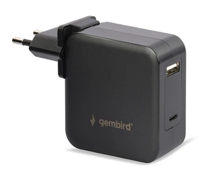 Gembird Universal 60W USB Type-C PD Nešiojamas kompiuteris charger