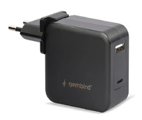 Gembird Universal 60W USB Type-C PD Nešiojamas kompiuteris charger kaina