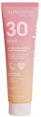 Alphanova „Daily Sun, Glow“ apsauginis losjonas nuo saulės su SPF30, 150 ml