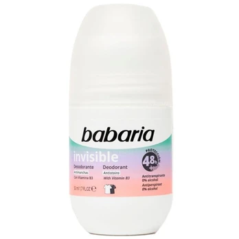 Dezodorantas Babaria Invisible Roll On, 50 ml