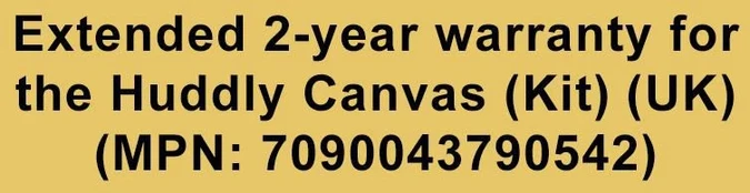 Ext. 2-yr warr. Huddly Canvas (Kit) (UK)