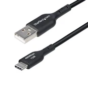 StarTech 2M USB-A TO USB-C CABLE Juodas/CORD USB 2.0 DATA TRANSFER kaina