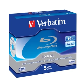 Verbatim BD-R 2X DOUBLE LAYER 50GB PACK5/RW 1 TIME-PACK 5 UNITS