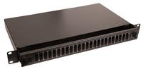Lanview Fibre patch panel 19" 1U 24 jungtys for SC duplex/LC quad