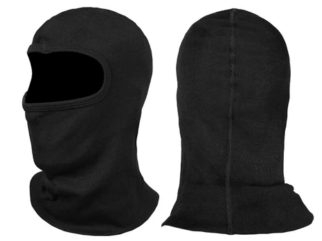 Balaclava su šaliku, Mil-Tec, Nomex, Juoda, Universalus