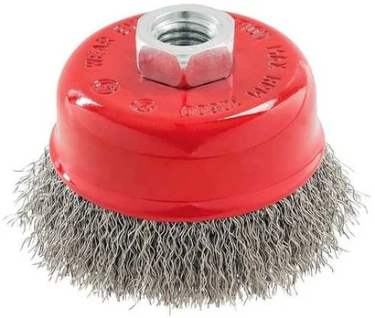 Diskinis šepetys 100 mm, M14, plieninė viela 0,3 mm