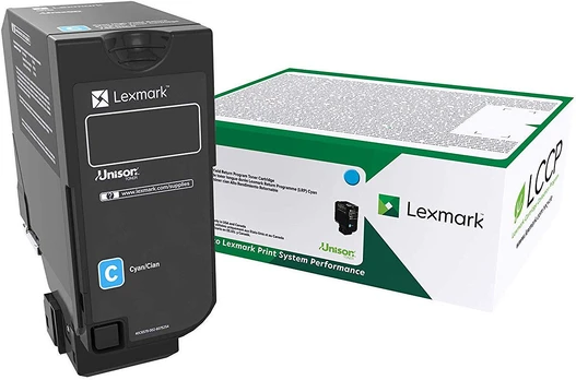 Tonerių kasetė Lexmark 75B20C0, mėlyna