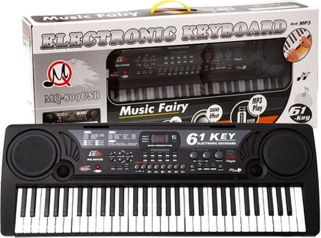 Vaikiškas sintezatorius su mikrofonu (61 klavišas) + MP3 / USB