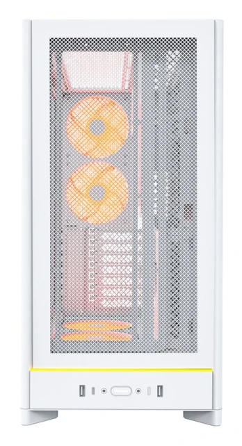 Montech HS01 PRO PC-Gehäuse, Midi-Tower, ATX, aRGB, Tempered Glass - baltas