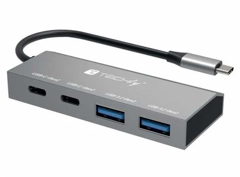 Šakotuvas Techly Hub USB 3.2 2xUSB-A/2x USB C