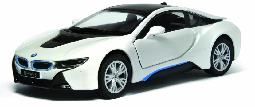 KiNSMART automobilis, BMW i8, baltas