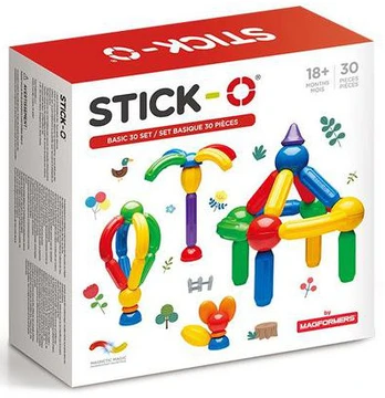 Magformers Magnetiniai blokeliai Stick-O Basic 30 elementų (005-901003)