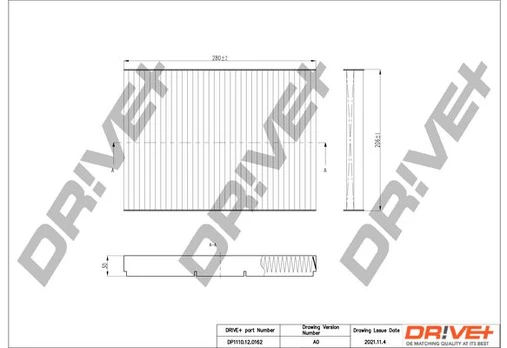 Filtras, salono oras Dr!ve+ DP1110.12.0162