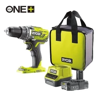 Akumuliatorinis suktuvas-gręžtuvas RYOBI ONE+ R18DD3-120S, 18 V, 2,0 Ah