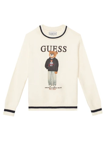 Guess Megztinis N6YR06 Z0903 Kreminė Regular Fit