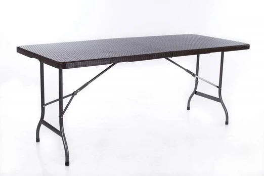 Rotango dizaino sulankstomas stalas 183x76 cm