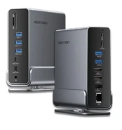 NB ACC įkrovimo stotelė 15in1 / USB-C MST TPUH0 VENTION kaina