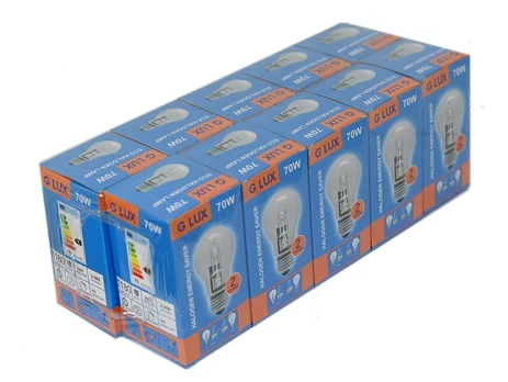 Halogeninė lemputė G.LUX A55 E27, 70W, 10 vnt pakuotė
