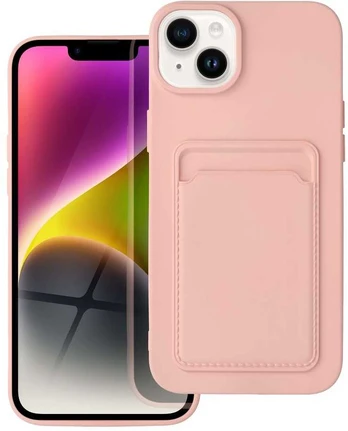 Dėklas Oem CARD Case for IPHONE 14 PLUS pink