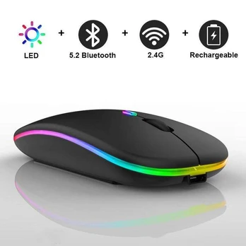Yogasuper belaidė RGB LED pelė