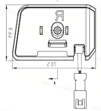 Right warning light assembly X9, Sunseeker