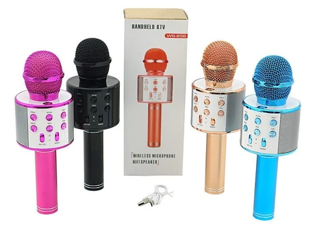 Karaoke mikrofonas su garsiakalbiu