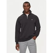 Gant Džemperis Reg Shield Half Zip Sweat 2008005 Juoda Regular Fit