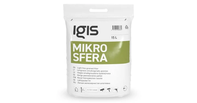 Glaistas IGIS Mikrosfera, 15 l, maišas