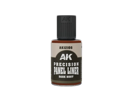 AK Interactive Dark Rust panelių linijų dažai, 30 ml AK12106