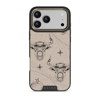 Taurus - iPhone 17 Pro Max Case, Elite Dark (MagSafe) / Gold / Nude
