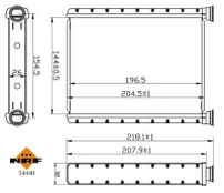Šilumokaitis, salono šildymas NRF 54440