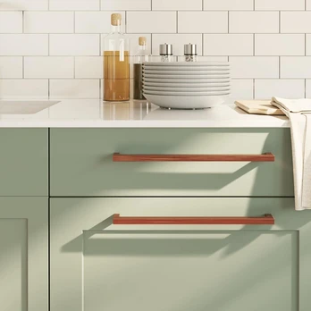 Spintelės rankenėlės, 10vnt., bronzinės, nerūdijantis plienas