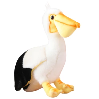 Pliušinis žaislas pelikanas, baltas, 24 cm