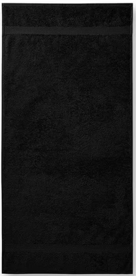 Rankšluostis vonios Malfini, juodas, 70 x 140 cm, 1 vnt.
