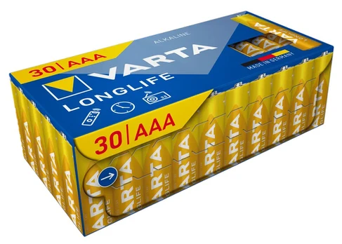 Baterijos VARTA Longlife, AAA (LR03), 30 vnt.