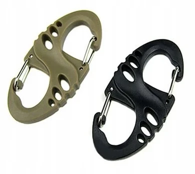 Raktų pakabukas karabinas 's' Paracord Survival