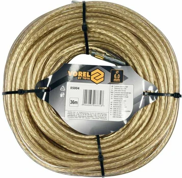 Toya VOREL Plieninis CUSTOM CABLE 6mm*36m