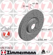 Stabdžių diskas ZIMMERMANN 610.3726.52 kaina