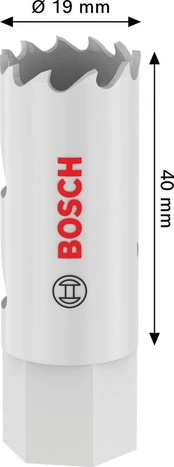 Bosch HSS-Bimet.gręž.karūna 19 mm kaina