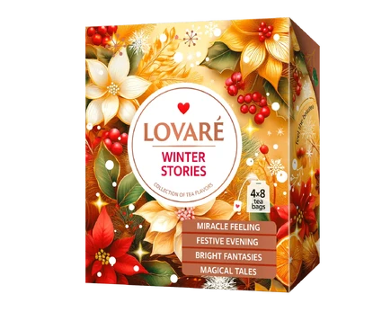 Lovare Winter Stories – Šventinis arbatos rinkinys (4 x 8 pak.)