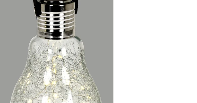 LED dekoratyvinė lemputė SOLAR, pakabinama, 26 x 14 cm