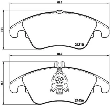 Brake pads - tuning Xtra P 50 069X front