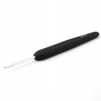 Knitpro Soft Grip 5.0 mm vąšelis su juoda rankena