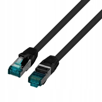 Patchcord S/ftp Kat.6a 0,25m Lszh juodas