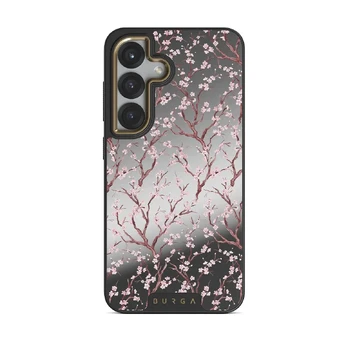 Sakura - Samsung Galaxy S25 Plus Case, Elite Mirror Dark (Magnetic) / Gold