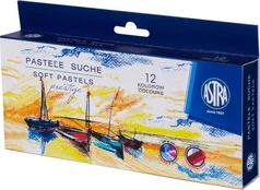 Sausos pastelės Astra Prestige, 12 spalvų kaina