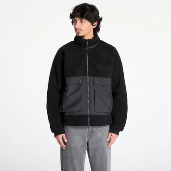 Urban Classics Short Raglan Sherpa Jacket Black - Dydis L (TB6329-00825 Striukės)