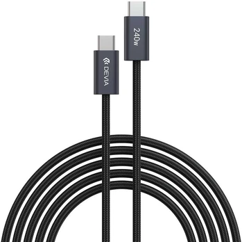 Devia cable Extreme EC652 PD USB-C - USB-C 2,0 m 240W juodas