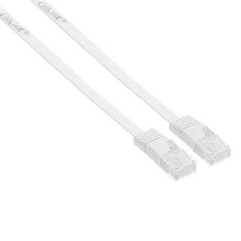 InLine 0.5m - U / UTP maitinimo kabelis - 1000 Mbps - Cat6 - RJ45 - baltas (71655W)