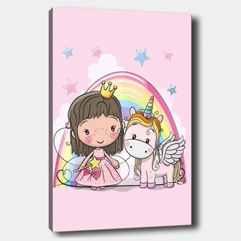 Reprodukcija Princesė su vienaragiu